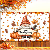 Thanksgiving Autumn Leaves Large Backdrop Flag for Living Room Decor