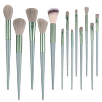 13-Piece Makeup Brush Set with Bag - Blush, Eyeshadow, Lip, Concealer, Contour Brushes