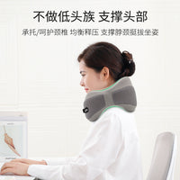U-Shaped Memory Foam Travel Neck Pillow for Car, Train, and Airplane with Storage Bag