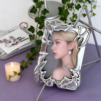 Ins-Style Plated Irregular Photo Frame Card Holder for K-Pop Photocards & Student IDs
