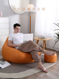 Oversized Washable Bean Bag Chair for Adults and Pets, Reclining Single Sofa with EPP Filling