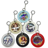 Anime Badge Display and Storage Bag, Double-Sided PU Round Organizer for 58mm, 65mm, 75mm, 80mm Badges