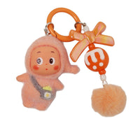 Flocked Star Doll Keychain Plush Pendant for Bags and Phones