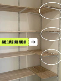 Yijia Thickened AA Pillar Shelf Bracket for Glass and Wood Boards, Display Shelf Support Arm
