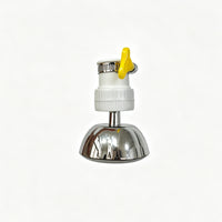 Lotus Shower Faucet Water Filter with Splash Guard and Rotatable Extension for Kitchen