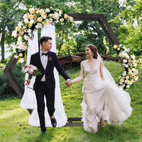 Wooden Hexagonal Wedding Arch for Garden Ceremonies and Backdrops