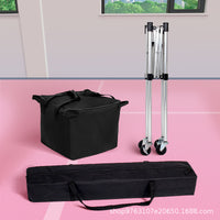 Portable Aluminum Alloy Tennis Ball Cart with Wheels for Pickleball and Table Tennis Coaches