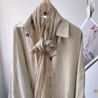 New Summer Cotton Linen Scarf for Women, Neck Protection Shawl, Travel Wrap with Artistic Design