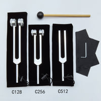 Aluminum Alloy Tuning Fork Set with Base for Sound Healing and Musical Instrument Tuning