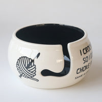 Creative Yarn Bowl for Knitting and Crocheting - Ceramic Storage Holder