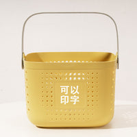 Portable Shower Caddy Basket with Drainage Holes for Bathroom and Dorm