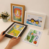 Kids Art Display Frame with Magnetic Front Opening for A3 A4 8.5x11 Inch Artwork Storage