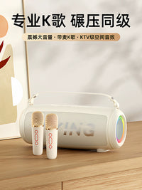 Portable Wireless Bluetooth Karaoke Microphone Speaker System for Home KTV Outdoor Use