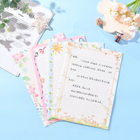 A4 Lined Letter Paper with Cartoon Patterns, 50 Sheets