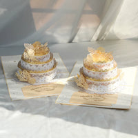 3D Pop-Up Birthday Cake Greeting Card with Light