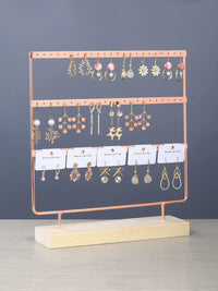 3-Tier Earring Holder Stand Jewelry Display Organizer for Studs and Dangles