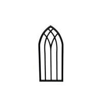 Dollhouse Gothic Style Miniature Door and Window Ornaments for Dioramas and Craft Projects