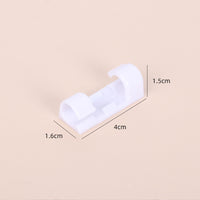 Self-Adhesive Cable Organizer Clips for Desk and Wall Mounting