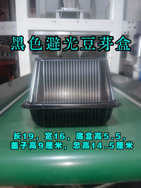 Disposable Plastic Seedling Trays with Lids for Hydroponic Pea Sprouts & Microgreens, 1000-Pack