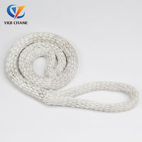Nylon Lifting Sling with Eye Hooks, Heavy Duty Webbing Strap for Hoisting and Towing