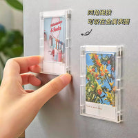 Mini Instant Photo Frame with Stand - Cute Cartoon Desktop Display for 3-inch Photos