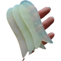 Natural Jade Gua Sha Board for Face and Eye Massage, Fish-shaped Detox Beauty Tool