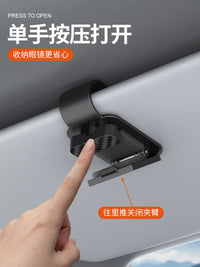 Car Visor Sunglasses Holder Clip with Ticket Card Organizer