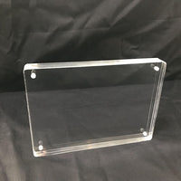 Acrylic Magnetic Photo Frame Clear Display Stand for Photos, Signs, and Price Tags