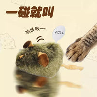Interactive Electronic Squeaky Mouse Cat Toy for Indoor Play