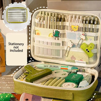 Multi-layer Transparent Mesh Pencil Case, Large Capacity Stationery Organizer for School Supplies