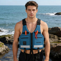 Adult Fishing Life Vest with High Buoyancy for Lure and Sea Fishing, Multifunctional Paddleboard Swimwear