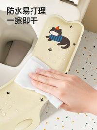 Toilet Seat Cushion, Universal All-Season Waterproof EVA Household Winter Scented Toilet Mat, Adhesive Toilet Seat Pad
