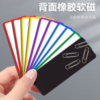 Magnetic Dry Erase Labels for Whiteboards and Blackboards, Reusable Name Tags and Word Cards