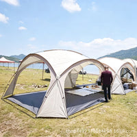 Outdoor Camping Folding Dome Tent Canopy for Multiple People, Sunshade and Rainproof for Beach Lawn Park