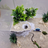 Reptile Hideaway Cave Decoration for Terrariums, Aquariums, and Pet Habitats