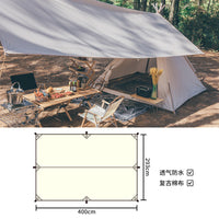 Three Little Donkeys Outdoor Indian Pyramid Tent with Rainproof Tarp for Camping and Glamping