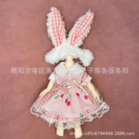 16-17cm BJD Doll Clothes 1/8 1/12 Scale Lolita Dress OB11 Cute Outfit