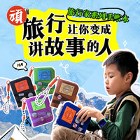 Traveler's Passport Notebook Mini Cartoon Diary with Refillable Pages