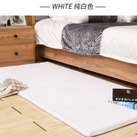 Long Plush Faux Wool Bench Cushion for Office Chairs and Stools