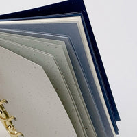 Milk Salt Coast Specialty Paper Loose-Leaf Notebook Refill Inserts M5 A7 A6 Sea Blue Fresh Mixed Material Paper