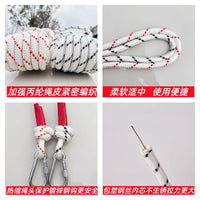 Steel Core Safety Rope with Hooks for Fire Rescue, Escape, and High-Altitude Work
