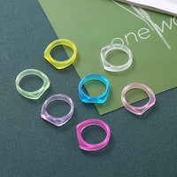 Resin Candy Color Ring Blanks for DIY Jewelry Making