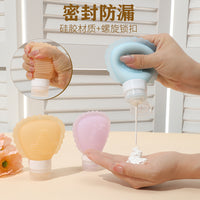 Silicone Travel Bottles for Shampoo, Lotion, and Toiletries - Portable Refillable Containers