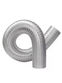 Pure Aluminum Corrugated Ventilation Duct Fireproof Flexible Exhaust Hose for Range Hoods and Ventilation Systems