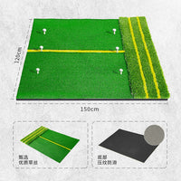 Portable Golf Hitting Mat 1.2*1.5m with Practice Accessories for Indoor Outdoor Training