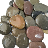 Natural Flat Black River Rocks for Painting & DIY Crafts, Engraving Stones for Kids & Adults