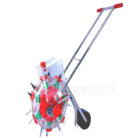 Hand-Pushed Roller Seeder for Small Grains and Vegetables