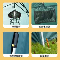 Shanshui Automatic 3-Person Family Camping Tent for Outdoor Picnic & Travel, Thickened Waterproof Sunshade