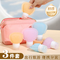 Silicone Travel Bottles for Shampoo, Lotion, and Toiletries - Portable Refillable Containers