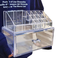 Acrylic Cosmetic Organizer with Drawers for Skincare and Lipstick